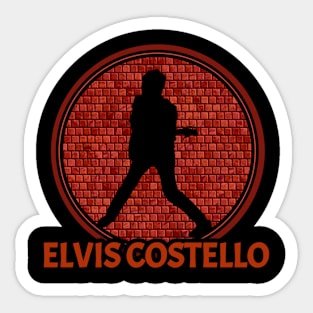 Style elvis costelloo Sticker